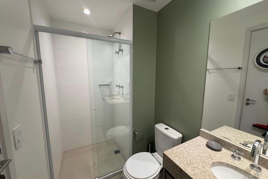Banheiro de apartamento para alugar com 1 quarto, 24m² em Vila Mariana, São Paulo