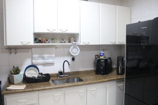 Cozinha de apartamento à venda com 3 quartos, 113m² em Santo Antônio, São Caetano do Sul