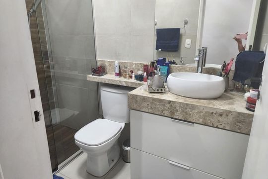Banheiro de apartamento para alugar com 2 quartos, 50m² em Vila Arapua, São Paulo