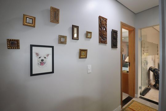 Corredor dos Quartos de apartamento à venda com 3 quartos, 83m² em Vila Guiomar, Santo André