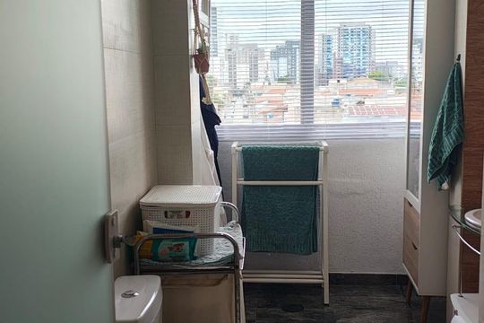 Banheiro de apartamento à venda com 3 quartos, 126m² em Vila Augusta, Guarulhos