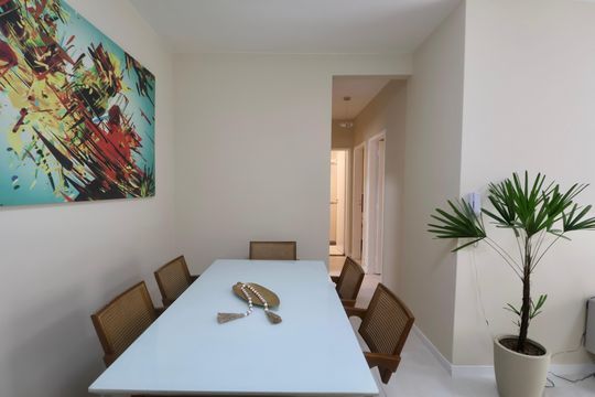 Sala de apartamento para alugar com 2 quartos, 64m² em Jardim Vitoria, Guarujá