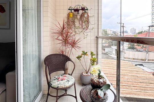 Sacada de apartamento à venda com 3 quartos, 77m² em Vila Margarida, São Bernardo do Campo