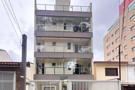 Fachada de apartamento à venda com 3 quartos, 77m² em Vila Margarida, São Bernardo do Campo