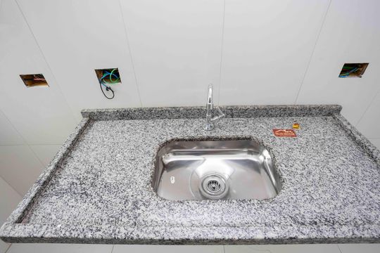 Cozinha de apartamento para alugar com 1 quarto, 55m² em Vila Clara, São Paulo