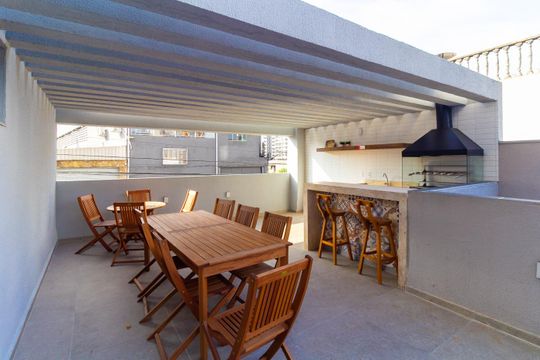 Área comum - Churrasqueira de apartamento para alugar com 2 quartos, 36m² em Vila Santa Clara, São Paulo