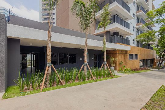 Fachada de apartamento para alugar com 1 quarto, 29m² em Pinheiros, São Paulo