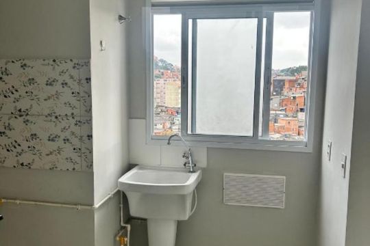 Área de serviço de apartamento à venda com 2 quartos, 32m² em Vila dos Andradas, São Paulo