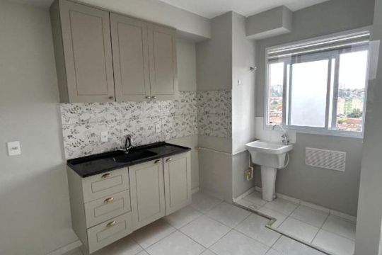 Cozinha de apartamento à venda com 2 quartos, 32m² em Vila dos Andradas, São Paulo