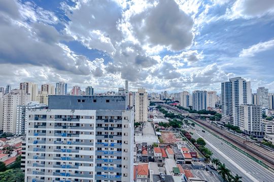 Vista da Varanda de apartamento à venda com 1 quarto, 45m² em Vila Gomes Cardim, São Paulo