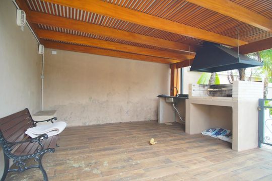 Área comum - Churrasqueira de casa de condomínio à venda com 3 quartos, 124m² em Pinheiro, São Leopoldo