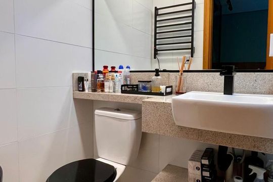 banho de apartamento à venda com 2 quartos, 163m² em Buritis, Belo Horizonte