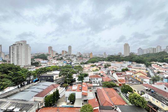 Varanda gourmet Vista de apartamento à venda com 1 quarto, 33m² em Santana, São Paulo