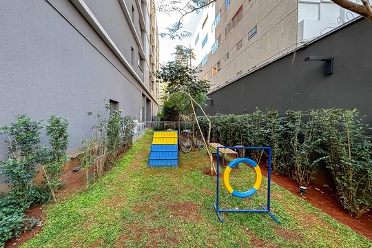 Área comum de kitnet/studio para alugar com 1 quarto, 28m² em Pinheiros, São Paulo
