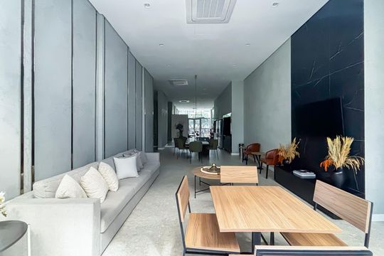 Área comum de kitnet/studio para alugar com 1 quarto, 28m² em Pinheiros, São Paulo