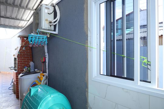 Área de Serviço com churrasqueira de casa para alugar com 3 quartos, 90m² em Parque Cruzeiro do Sul, São Paulo