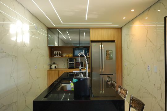 Cozinha de casa para alugar com 3 quartos, 90m² em Parque Cruzeiro do Sul, São Paulo