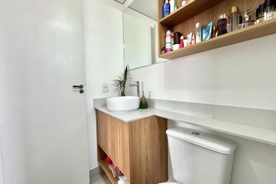 Banheiro de apartamento à venda com 2 quartos, 38m² em Vila Santa Catarina, São Paulo