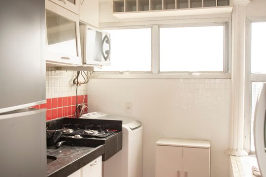 Cozinha de apartamento para alugar com 1 quarto, 79m² em Vila Clementino, São Paulo