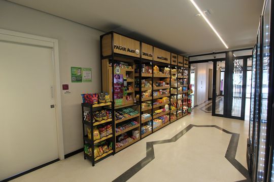Área Comum - Mini Market de kitnet/studio à venda com 1 quarto, 35m² em Indianópolis, São Paulo