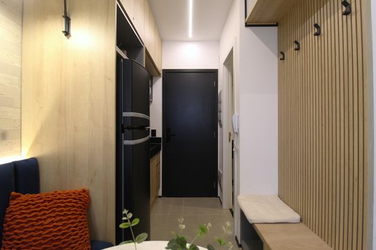 Cozinha de kitnet/studio à venda com 1 quarto, 35m² em Indianópolis, São Paulo