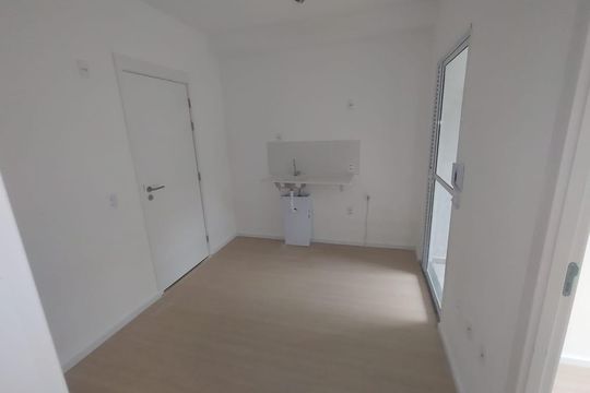 Sala/Cozinha de apartamento à venda com 1 quarto, 29m² em Santo Amaro, São Paulo