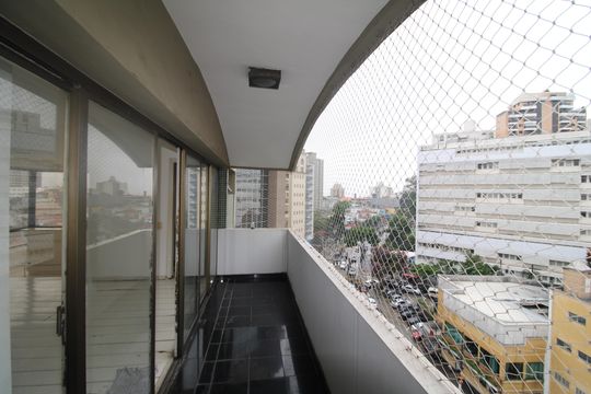 Varanda da Sala de apartamento para alugar com 3 quartos, 200m² em Jardim Santa Angelina, São Paulo