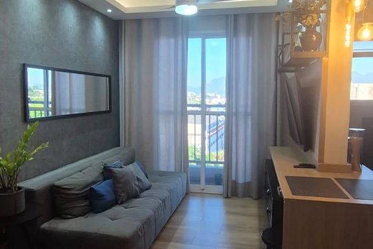 Sala de apartamento à venda com 2 quartos, 44m² em Anil, Rio de Janeiro