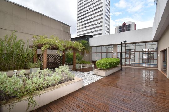 Área comum - Jardim de kitnet/studio para alugar com 1 quarto, 38m² em Bairro Alto, Curitiba