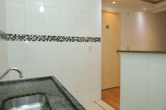 Cozinha de apartamento para alugar com 2 quartos, 45m² em Vila Raquel, São Paulo