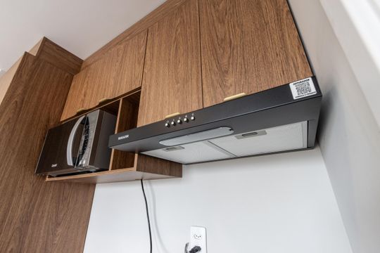 Cozinha de apartamento à venda com 1 quarto, 28m² em Vila Romana, São Paulo