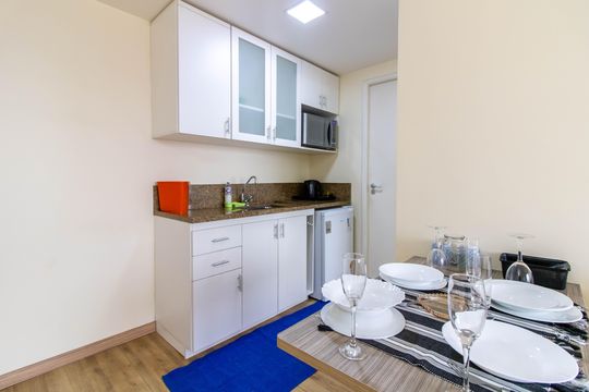 Cozinha de apartamento à venda com 1 quarto, 32m² em Centro, Guarulhos