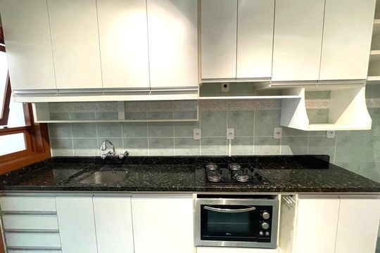 Cozinha de apartamento à venda com 1 quarto, 60m² em Vila Rosa, Novo Hamburgo