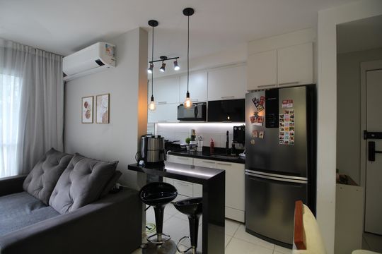 Cozinha de apartamento à venda com 3 quartos, 67m² em Jacarepaguá, Rio de Janeiro