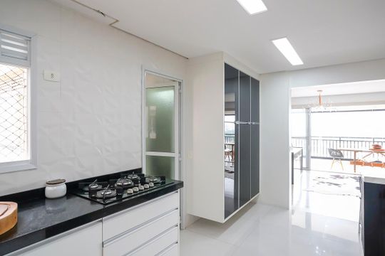 Cozinha de apartamento à venda com 3 quartos, 172m² em Jardim São Caetano , São Caetano do Sul