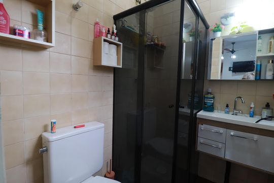 Banheiro de apartamento para alugar com 1 quarto, 38m² em Centro, Ribeirão Preto