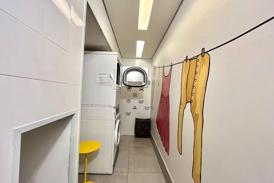 Área comum de kitnet/studio para alugar com 1 quarto, 26m² em Vila Clementino, São Paulo