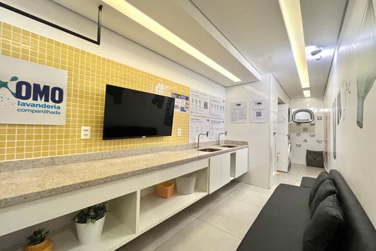 Área comum de kitnet/studio para alugar com 1 quarto, 26m² em Vila Clementino, São Paulo