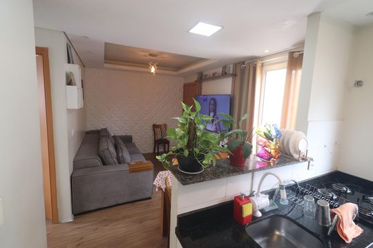 Cozinha de apartamento à venda com 2 quartos, 40m² em Rondônia, Novo Hamburgo