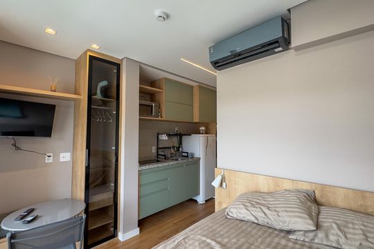 Estúdio de kitnet/studio à venda com 1 quarto, 22m² em Brooklin, São Paulo