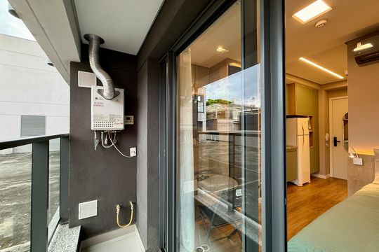 Sacada de kitnet/studio à venda com 0 quarto, 22m² em Brooklin, São Paulo