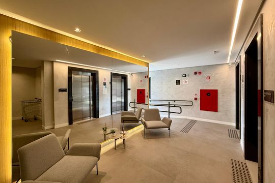 Hall Social Bloco de kitnet/studio à venda com 0 quarto, 22m² em Brooklin, São Paulo