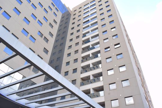 Fachada do Prédio de kitnet/studio para alugar com 1 quarto, 37m² em Ribeirânia, Ribeirão Preto