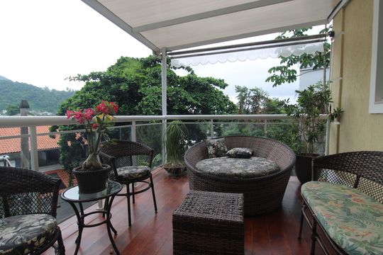 Sala - Varanda de casa de condomínio à venda com 3 quartos, 200m² em Anil, Rio de Janeiro