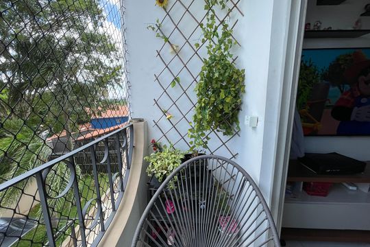 Varanda da Sala de apartamento à venda com 2 quartos, 56m² em Jaguaré, São Paulo