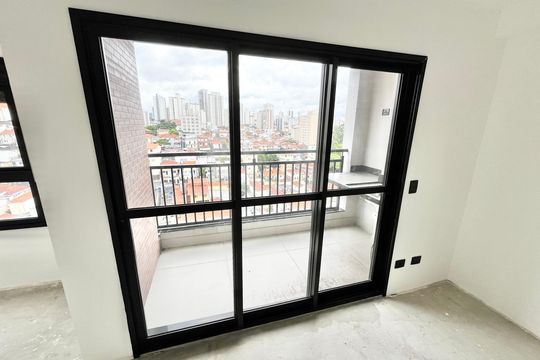 Varanda da Sala de kitnet/studio à venda com 1 quarto, 39m² em Jardim São Paulo, São Paulo