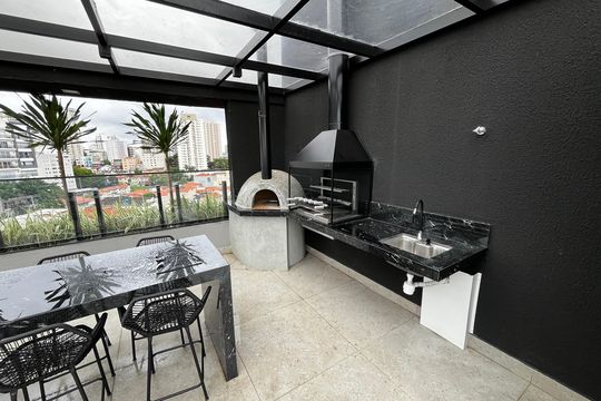Área comum - Churrasqueira de kitnet/studio à venda com 1 quarto, 39m² em Jardim São Paulo, São Paulo