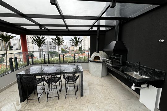 Área comum - Churrasqueira de kitnet/studio à venda com 1 quarto, 39m² em Jardim São Paulo, São Paulo