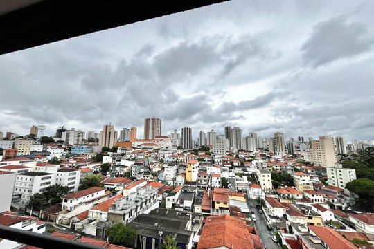Varanda da Sala Vista de kitnet/studio à venda com 1 quarto, 39m² em Jardim São Paulo, São Paulo