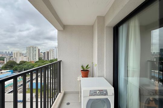 Sacada de kitnet/studio para alugar com 0 quarto, 23m² em Santo Amaro, São Paulo